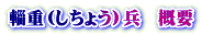 輜重（しちょう）兵　概要