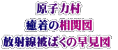 原子力村 癒着の相関図 放射線被ばくの早見図 