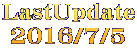 LastUpdate 2016/7/5