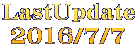 LastUpdate 2016/7/7