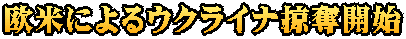 欧米によるウクライナ掠奪開始