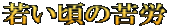 若い頃の苦労
